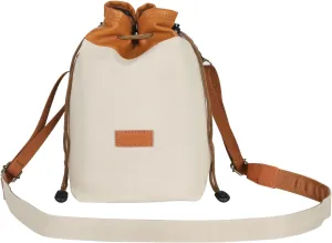 TARION Drawstring Camera Bag with Strap - Small Camera Lens Carrying Bag with Adjustable Strap Vintage Canvas Lens Case Pouch