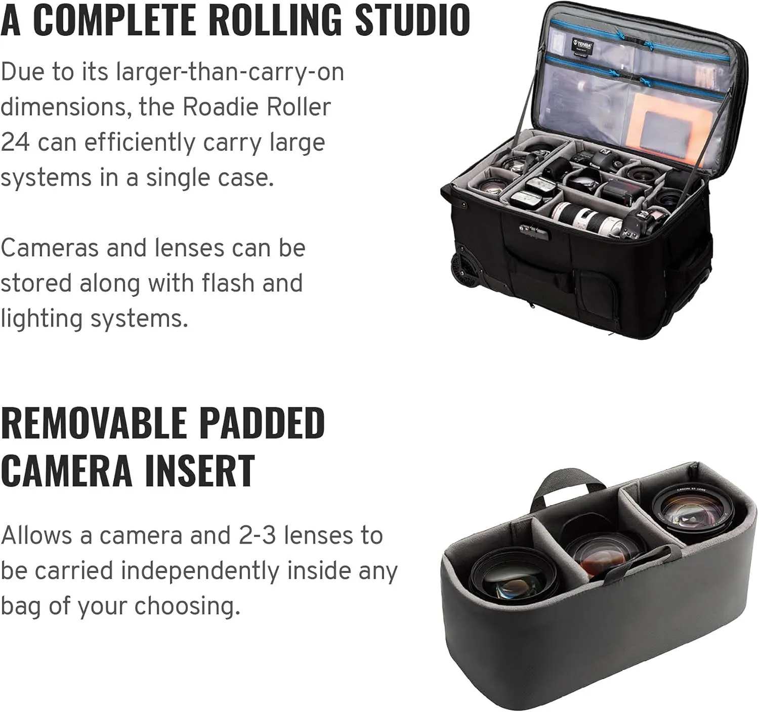Tenba Roadie Roller 24 Extra-Capacity Camera Bag with Wheels (638-714)