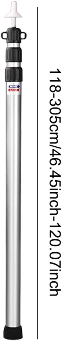 Tent Poles, Canvas Tent Accessories, Aluminum Alloy Rods, Telescopic Awning Poles, for Hiking, Porches,