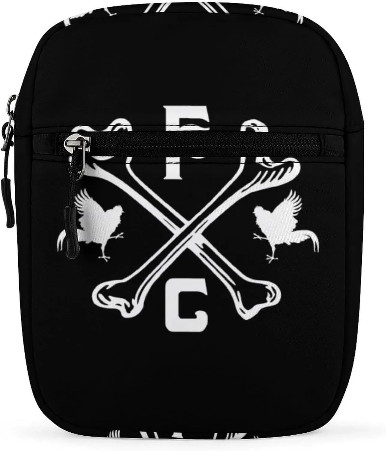 The Fighting Cocks Mini Crossbody Bag Shoulder Bag Small Messenger Bag Unisex