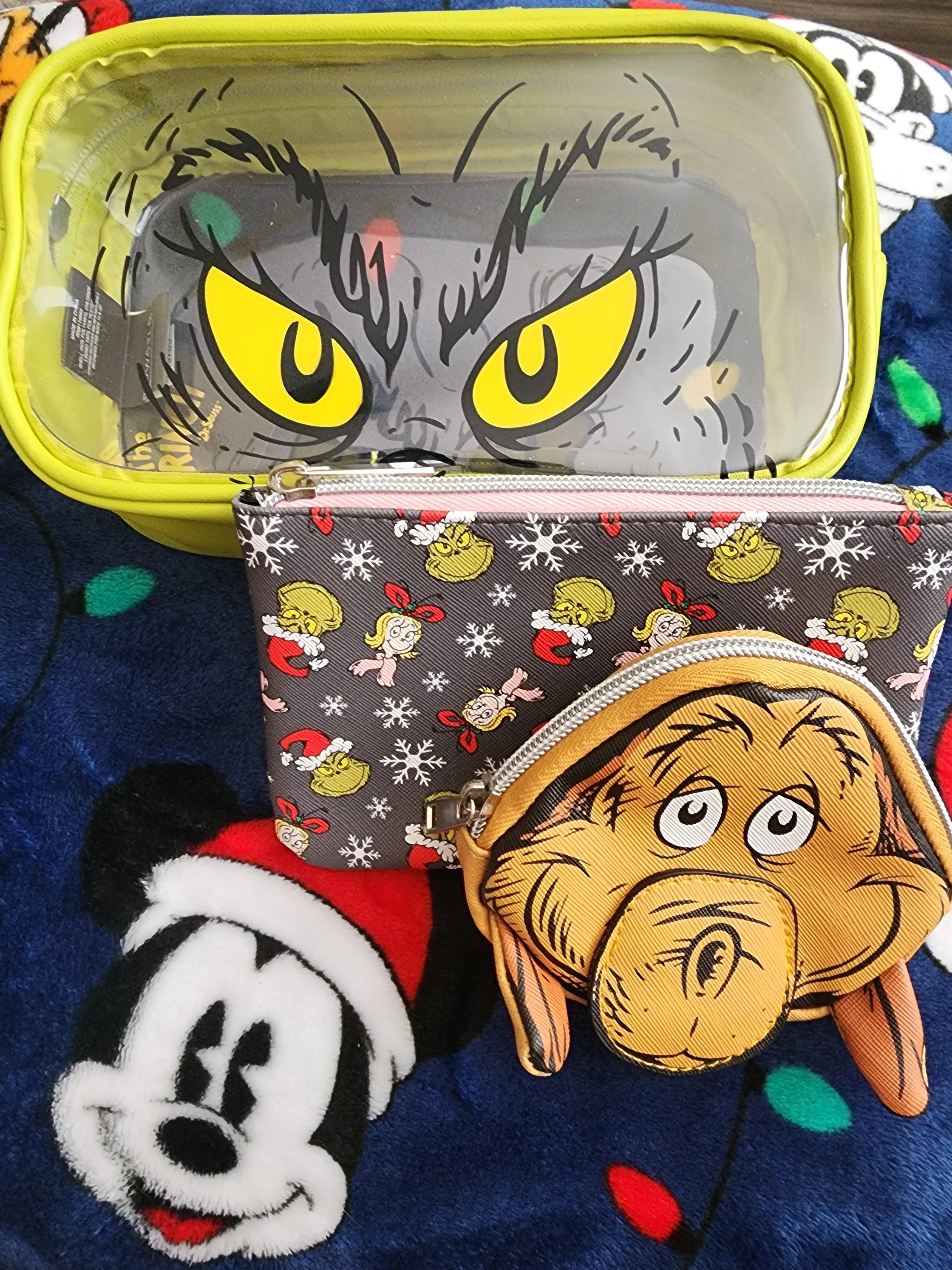 The Grinch Holiday Cosmetic Bags Set