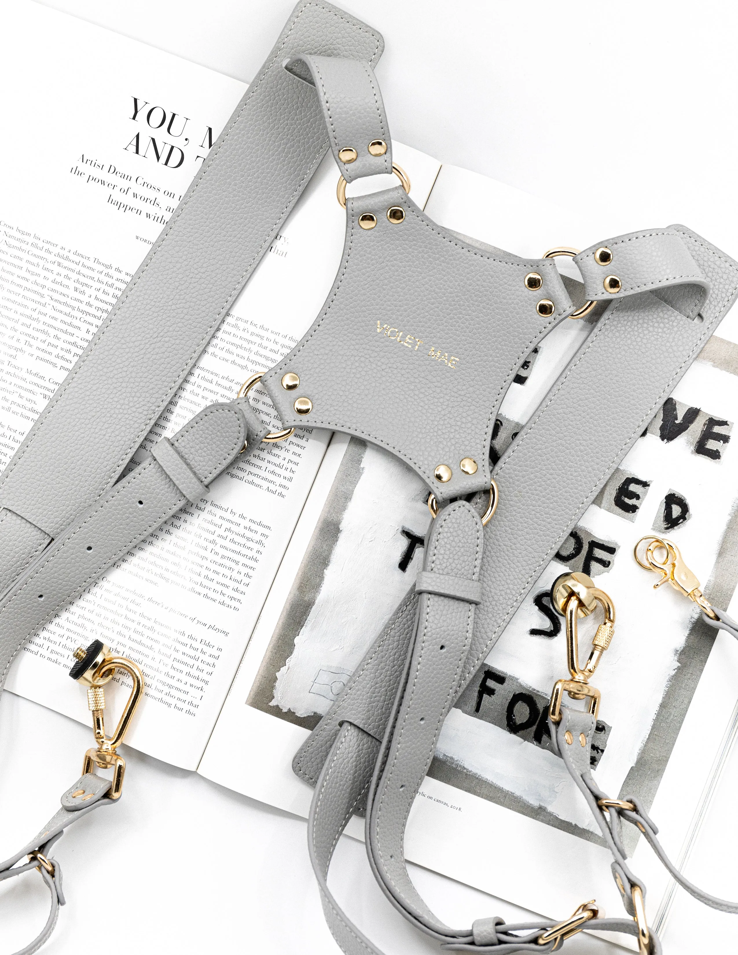 The Lillie Dual Camera Harness  ( Grey )