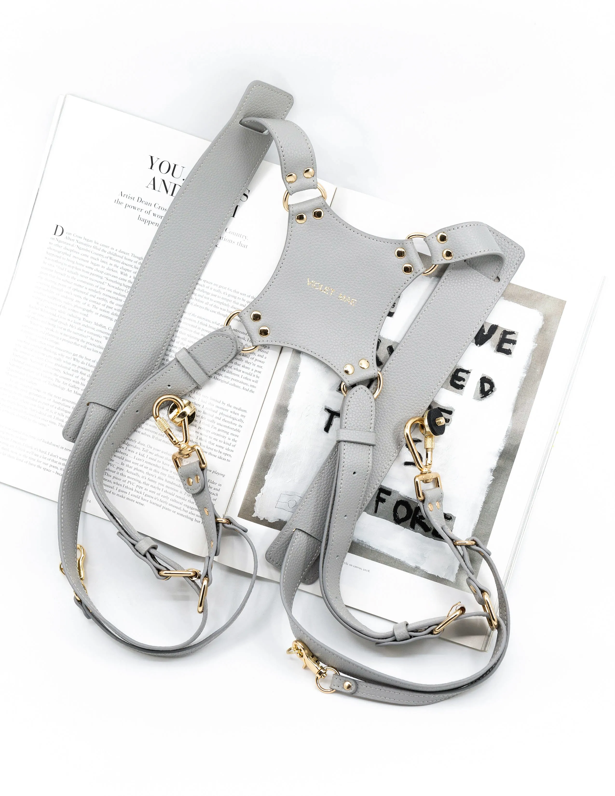 The Lillie Dual Camera Harness  ( Grey )