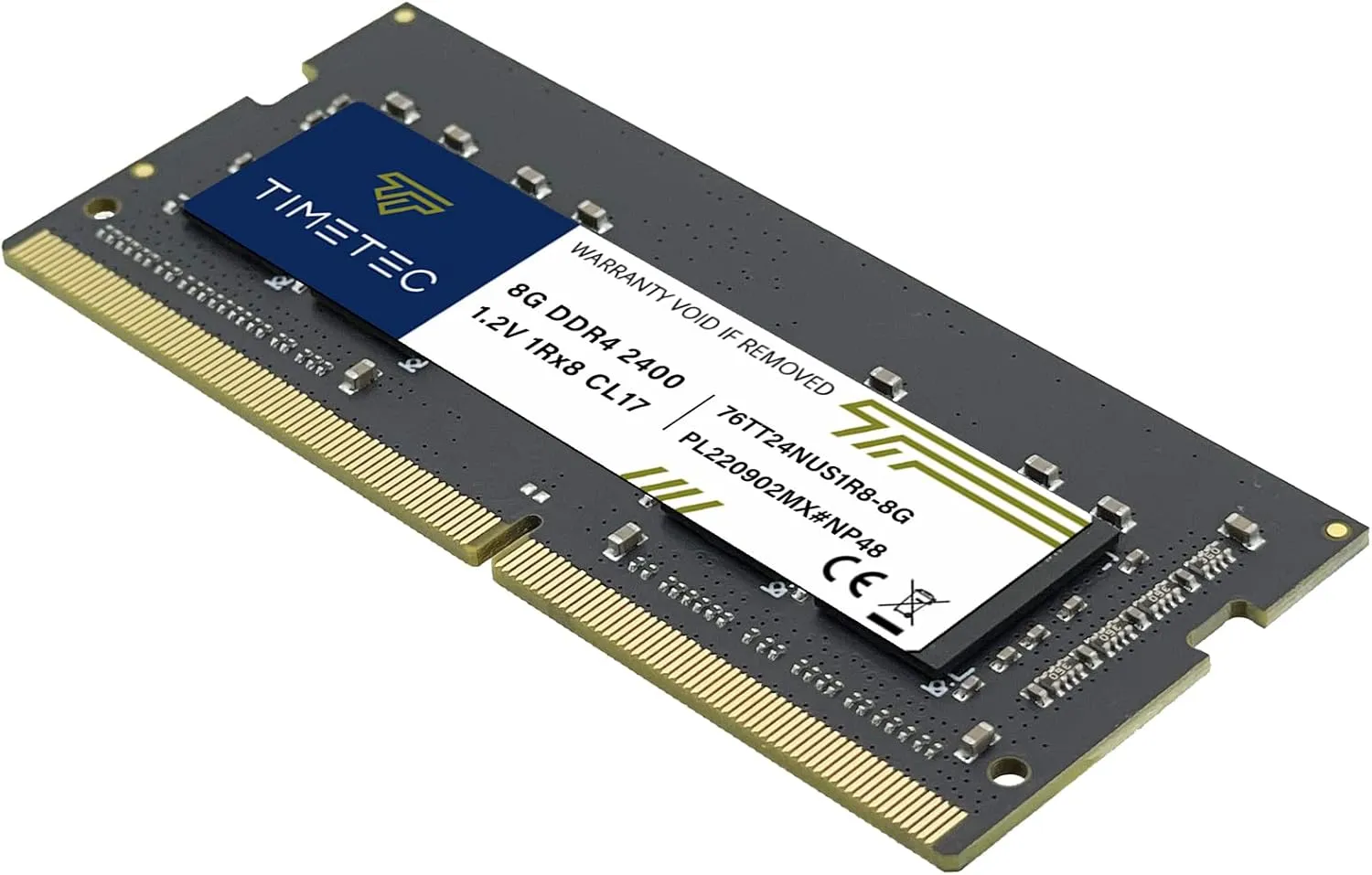 Timetec Hynix IC DDR4 2400MHz PC4-19200 Unbuffered Non-ECC 1.2V CL16 1Rx8 Single Rank 260 Pin SODIMM Laptop Notebook Computer Memory RAM Module Upgrade (Dual Rank 8GBK2)