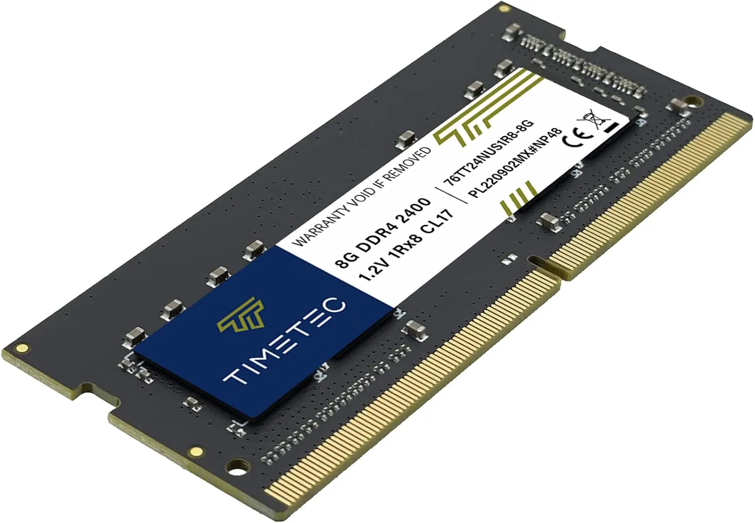 Timetec Hynix IC DDR4 2400MHz PC4-19200 Unbuffered Non-ECC 1.2V CL16 1Rx8 Single Rank 260 Pin SODIMM Laptop Notebook Computer Memory RAM Module Upgrade (Dual Rank 8GBK2)