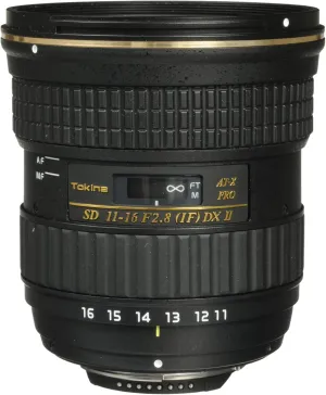 Tokina 11-16mm f/2.8 AT-X116 Pro DX II Digital Zoom Lens (AF-S Motor) (for Nikon)