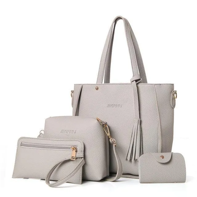 Top-Handle Tassel Handbag Fashion Shoulder