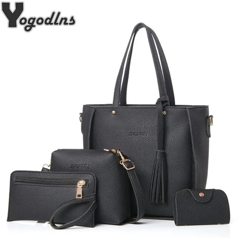 Top-Handle Tassel Handbag Fashion Shoulder