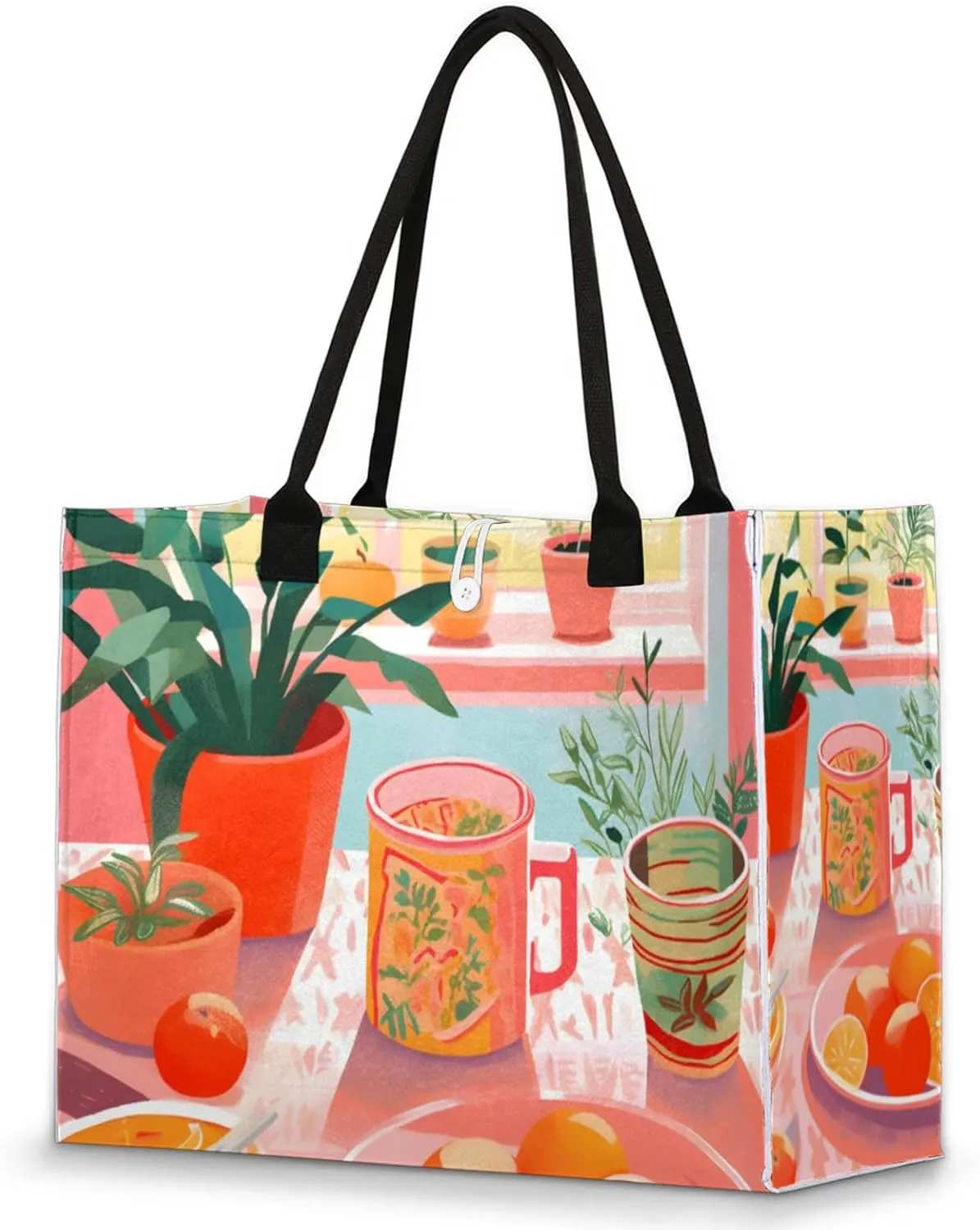 Tote Bag for Women Reusable Canvas Shoulder Bag