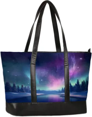 Tote Bag for Women with Zipper, Laptop Tote Bags Laptop Sleeve Case Shoulder Bag