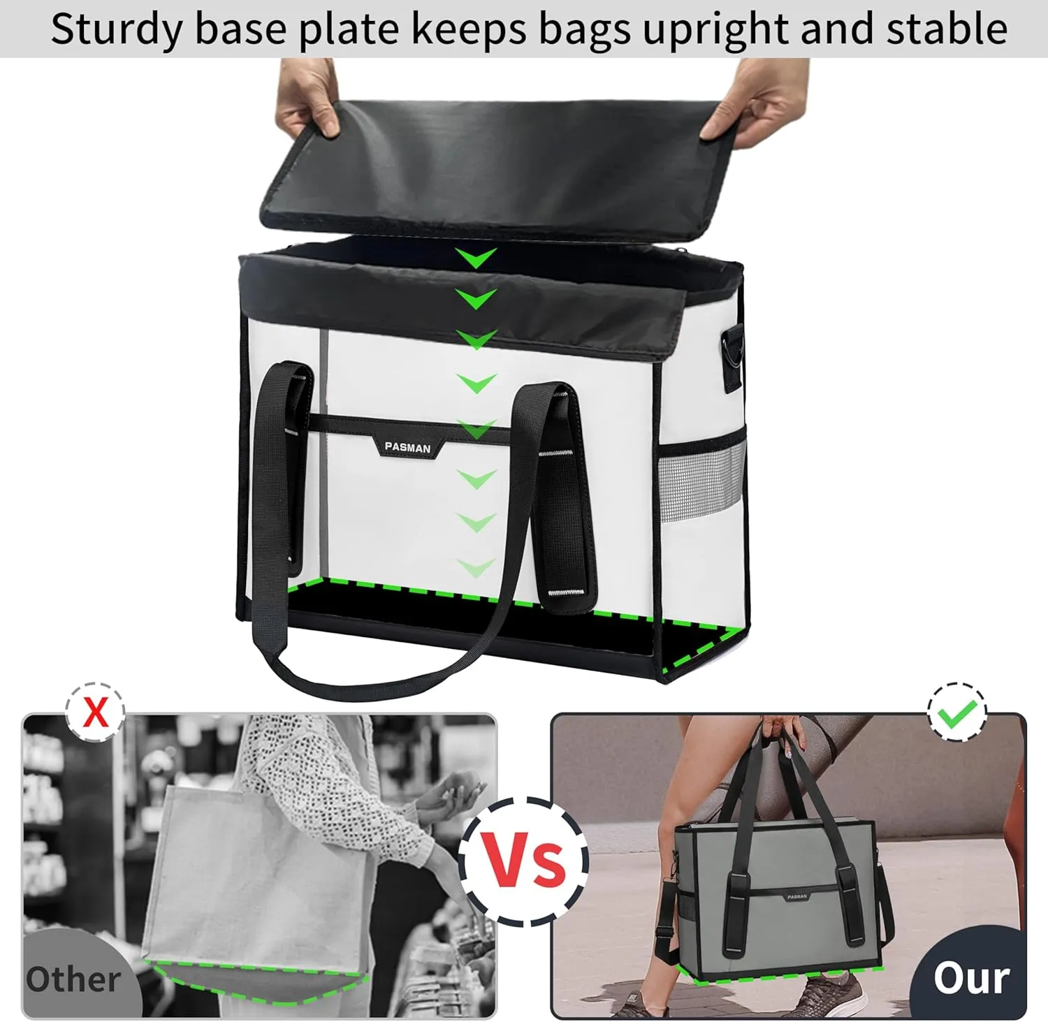 Tote Bag for Women,Utility Large Work Tote Bag with Reinforced Pockets, Waterproof Nurse Bag,for Travel,Teacher