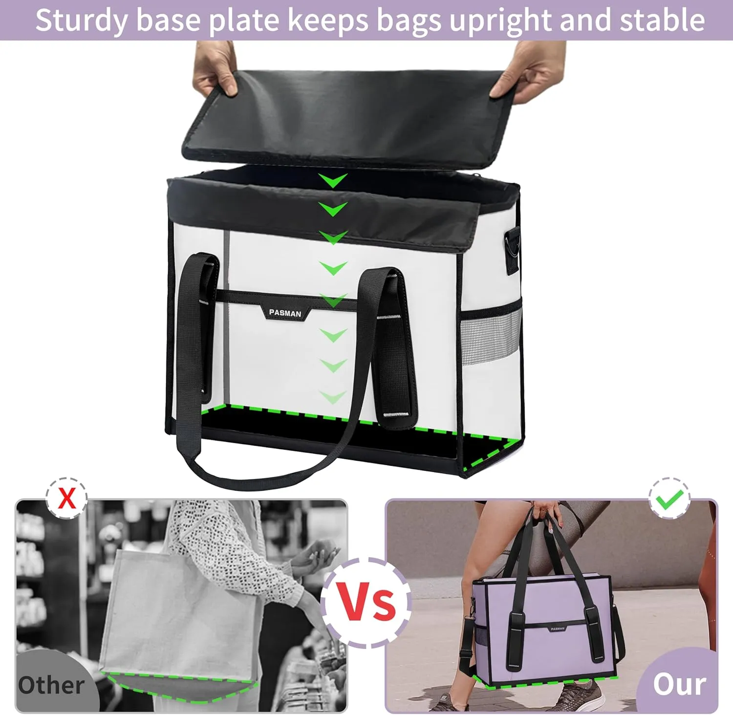 Tote Bag for Women,Utility Large Work Tote Bag with Reinforced Pockets, Waterproof Nurse Bag,for Travel,Teacher