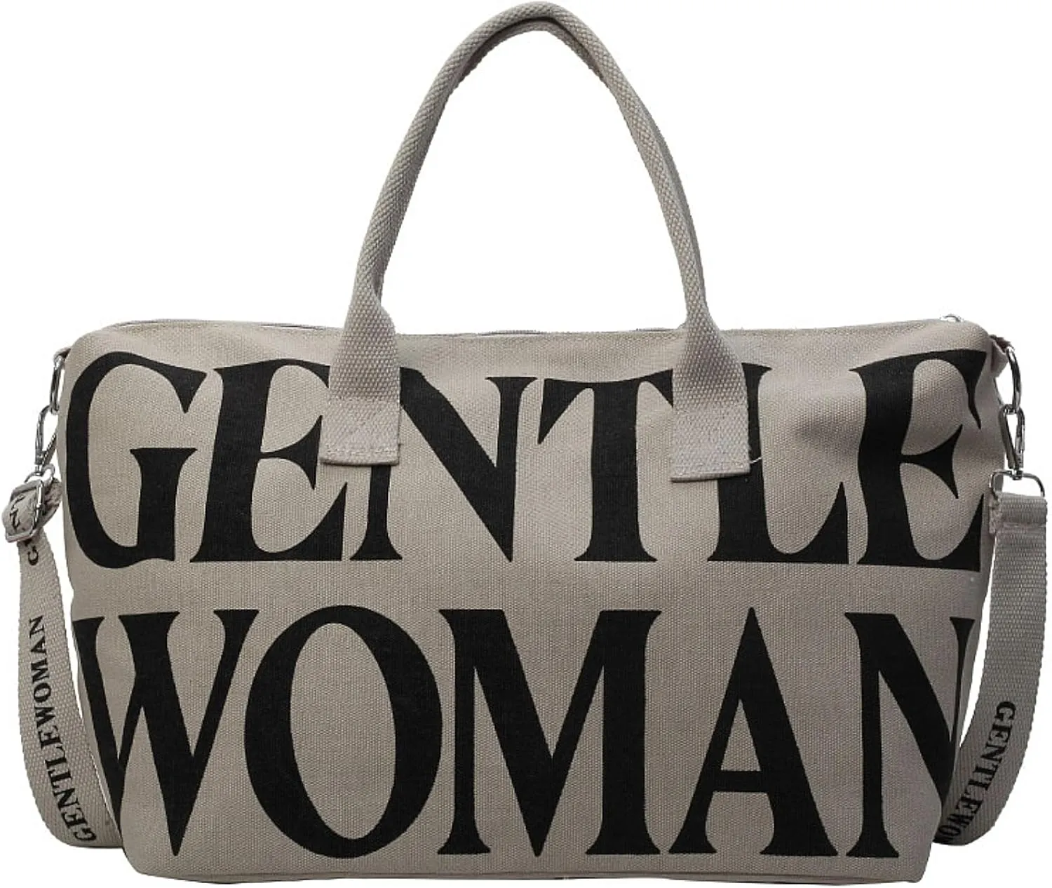 Tote Bag Large Crossbody Shoulder Bag with Top Handle and Zipper Canvas Purse Travel Work Daily Bag for Women