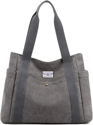 Tote Bags for Women Canvas Tote Purses Shoulder Bag Medium Handbag Top Handle Work Bags