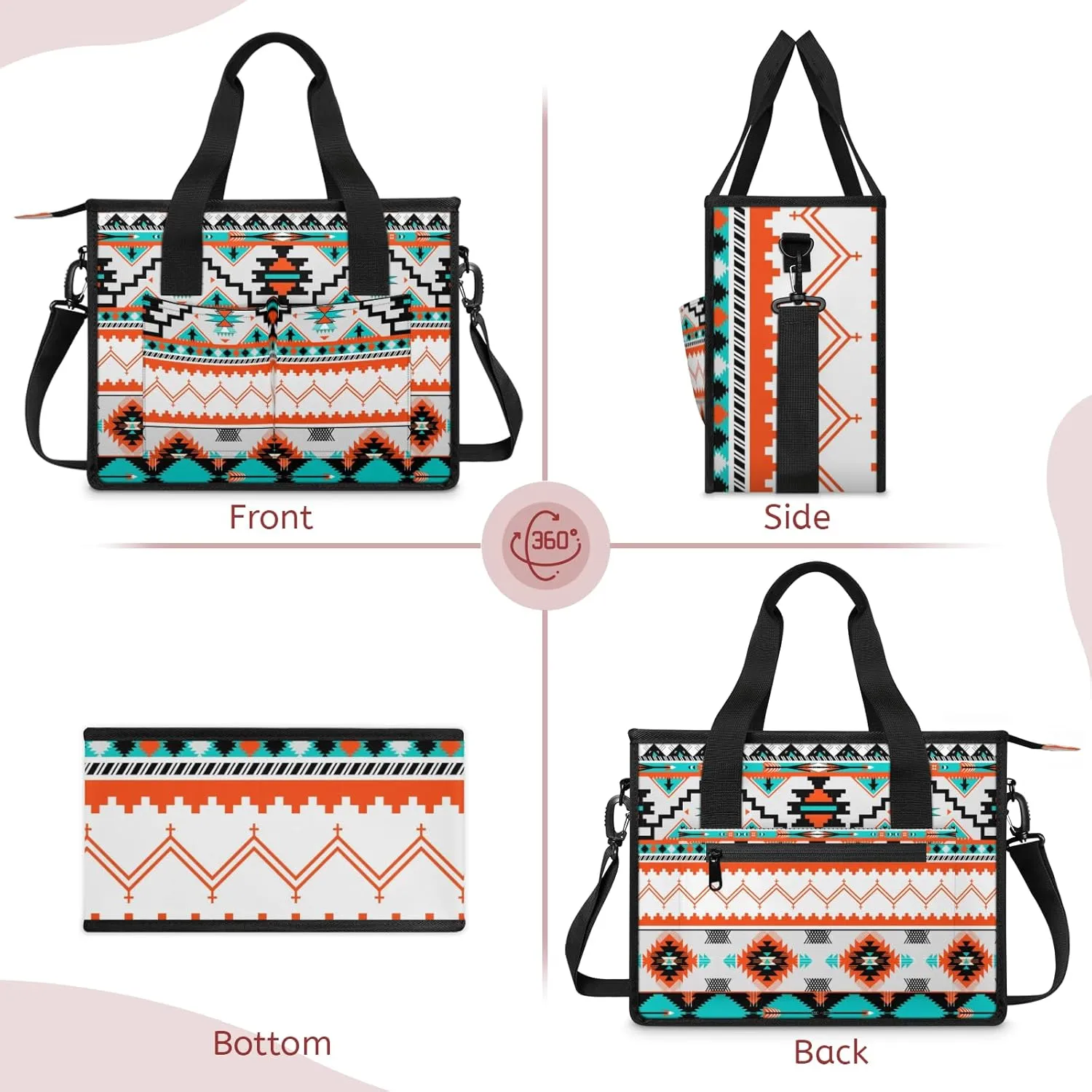 Tote Satchel Bag Set 3PCS for Women,Travel Shoulder Bag Handbag and Wallet Daily Use03