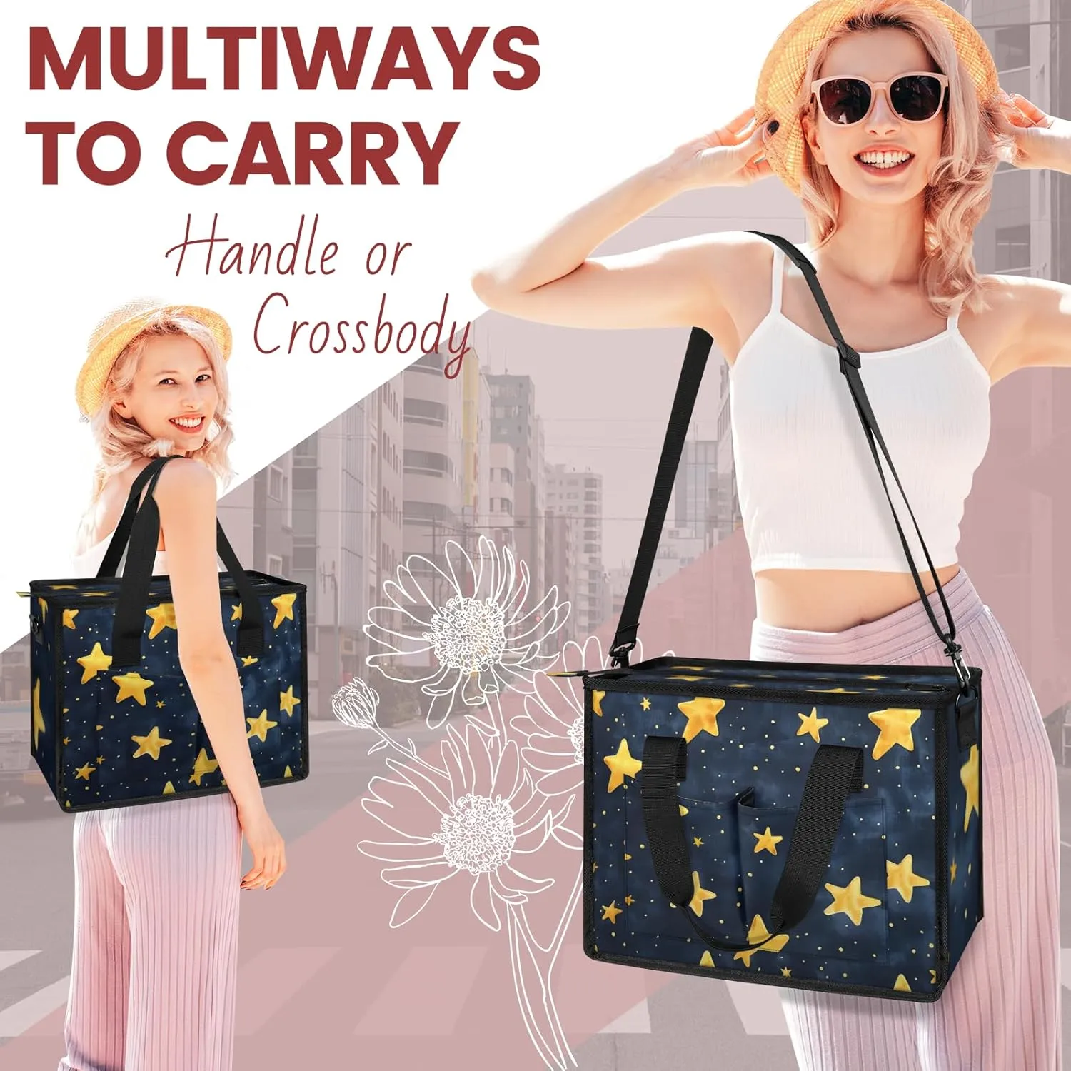 Tote Satchel Bag Set 3PCS for Women,Travel Shoulder Bag Handbag and Wallet Daily Use06