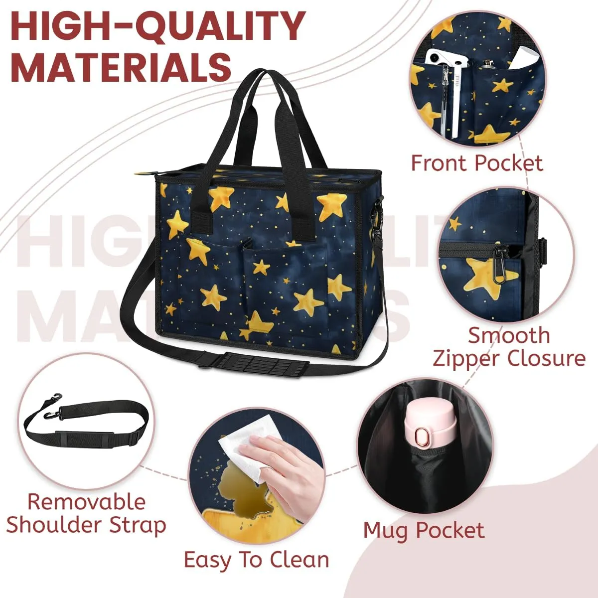 Tote Satchel Bag Set 3PCS for Women,Travel Shoulder Bag Handbag and Wallet Daily Use06