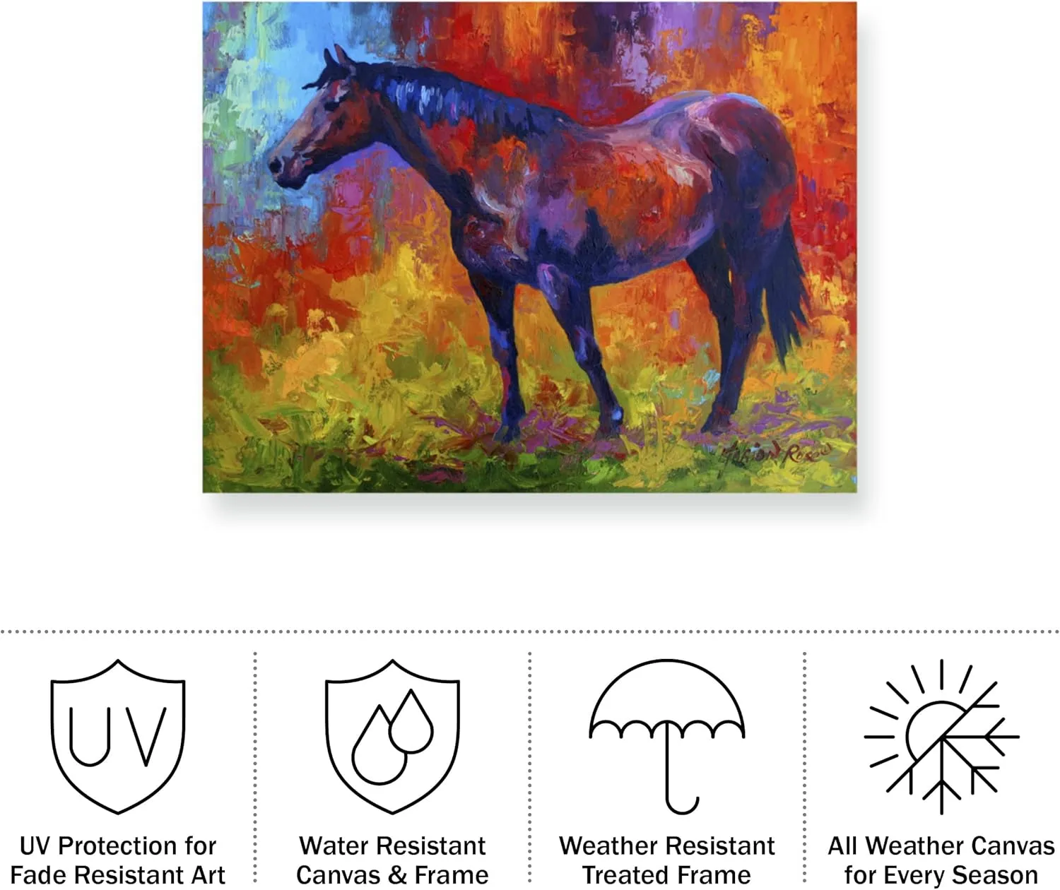 Trademark Fine Art ' Bay Mare I ' Outdoor Canvas by Marion Rose