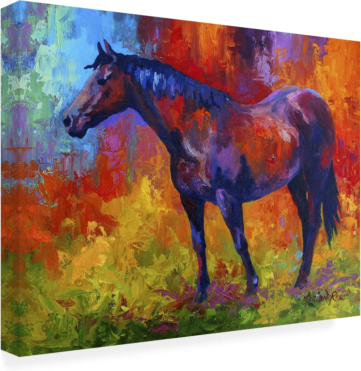 Trademark Fine Art ' Bay Mare I ' Outdoor Canvas by Marion Rose