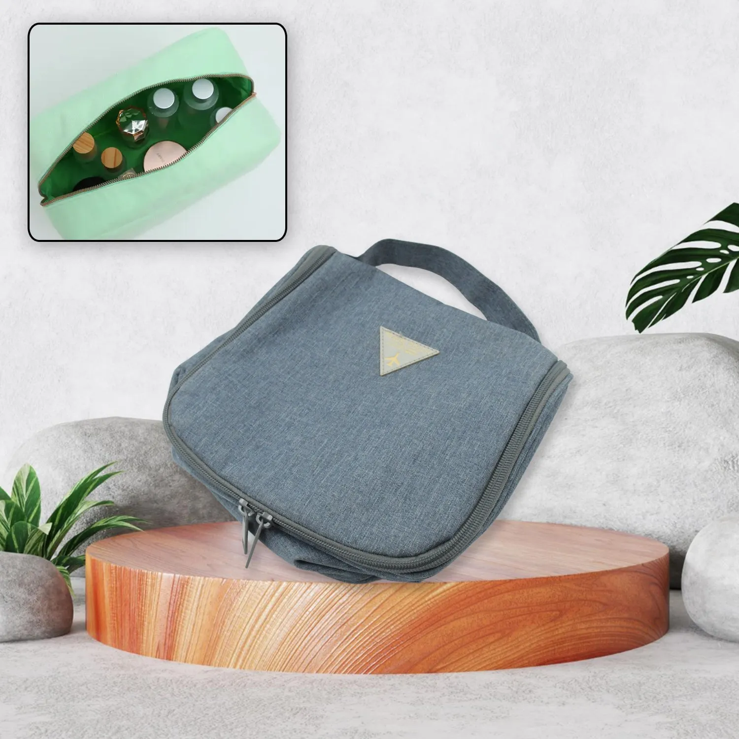 Travel Handheld Closure Cosmetic Wash with Bag Waterproof Bags(1 Multi-Functional Hook Portable Mix Bag Pc Zipper Classification Foldable Bag Performance-optimized Storage Cosmetic Design) Handbag Retro-inspired
