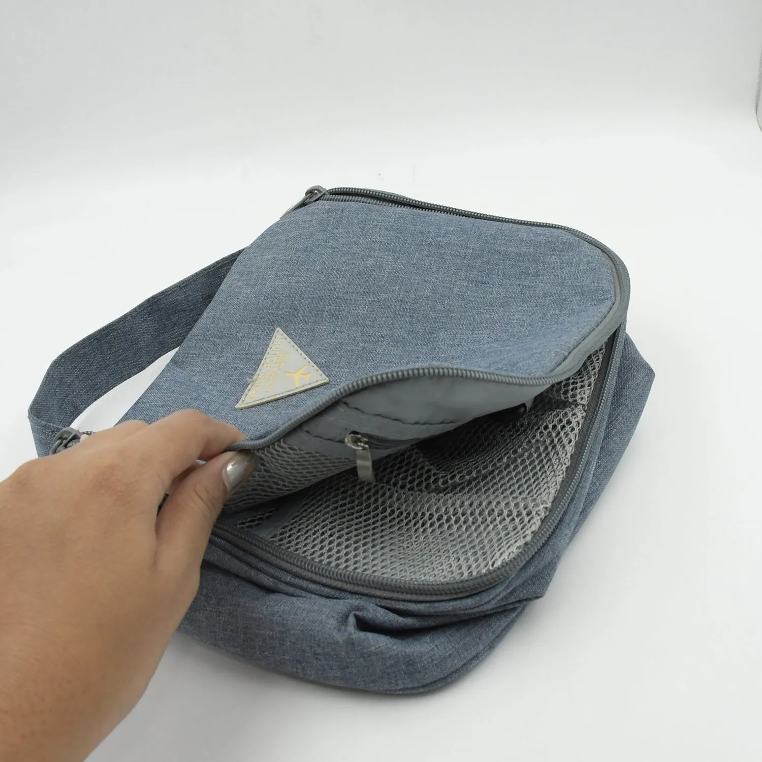 Travel Handheld Closure Cosmetic Wash with Bag Waterproof Bags(1 Multi-Functional Hook Portable Mix Bag Pc Zipper Classification Foldable Bag Performance-optimized Storage Cosmetic Design) Handbag Retro-inspired