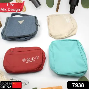 Travel Handheld Closure Cosmetic Wash with Bag Waterproof Bags(1 Multi-Functional Hook Portable Mix Bag Pc Zipper Classification Foldable Bag Performance-optimized Storage Cosmetic Design) Handbag Retro-inspired