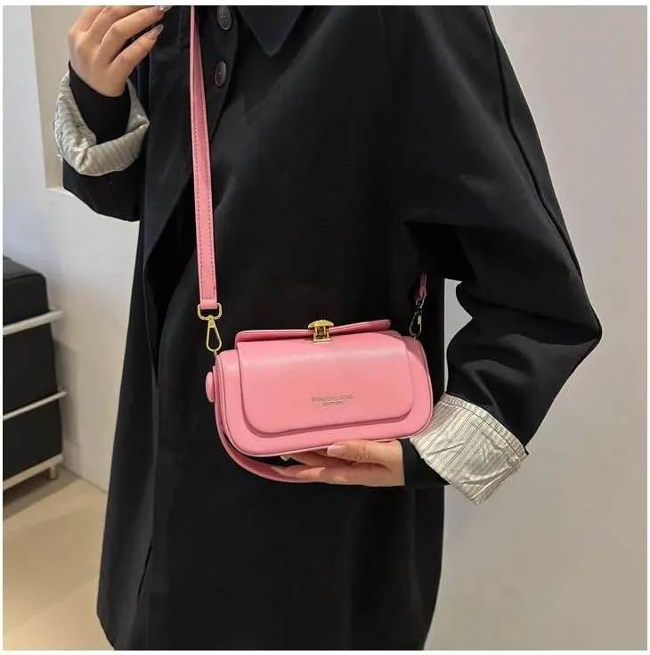 Trendy Fashion Hand-held Small Square purses Women's Single Shoulder Crossbody handbags Textured Crossbody Bags