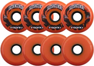 TronX Outdoor Pavement Asphalt Inline Roller Hockey Wheels 8 Pack (72mm)