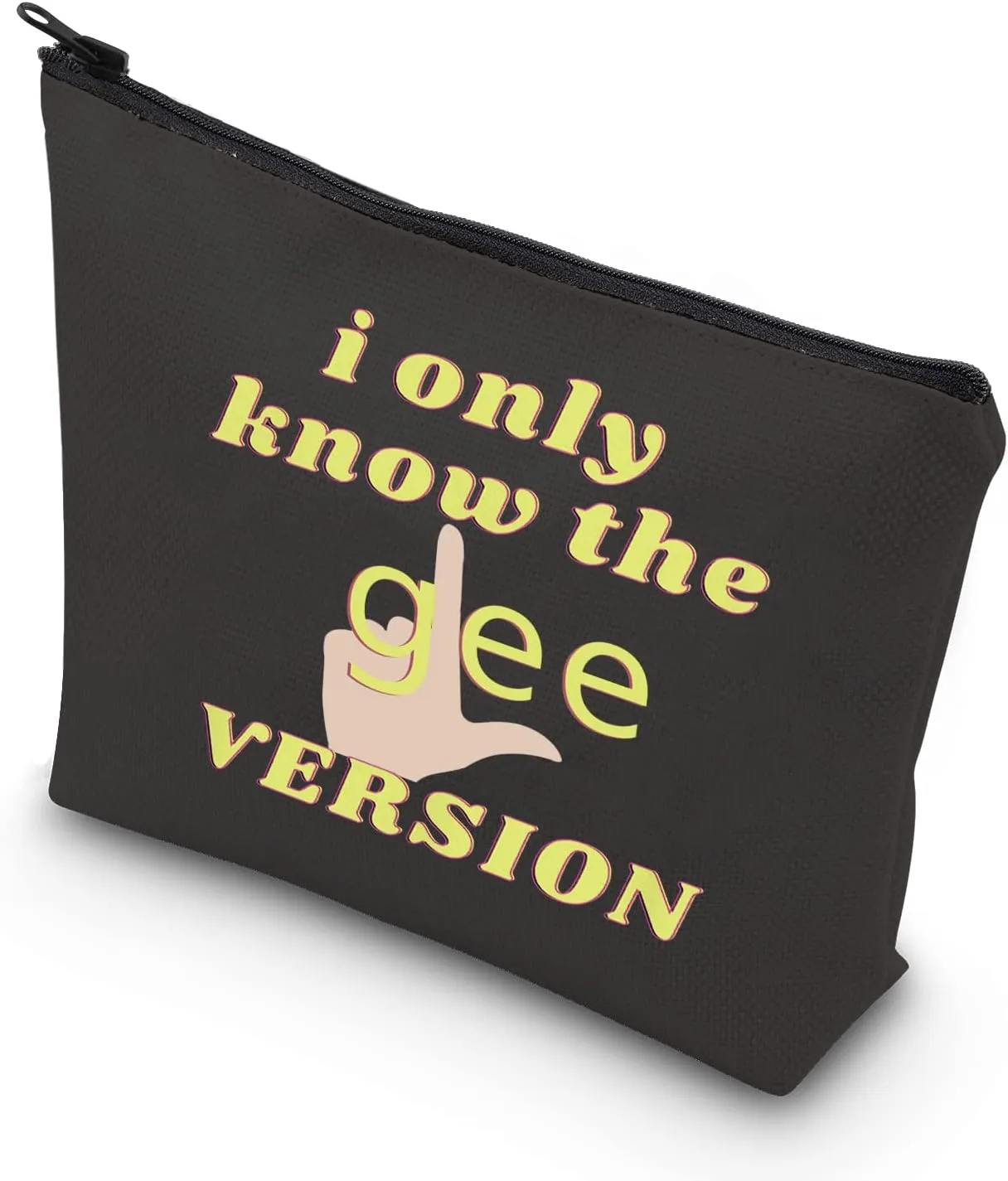 TSOTMO Novelty Musical Comedy Inspired Makeup Bag I Only Know The Glee Version Bag Chorus Merch Gift (GLEE VERSION)