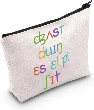 TSOTMO SLP Zipper Pouch Speech Language Pathologist Gift Speech Therapy Makeup Bag Gift Thank Gift For Speech Pathologist SLP Bag For Women (SLP Bag)