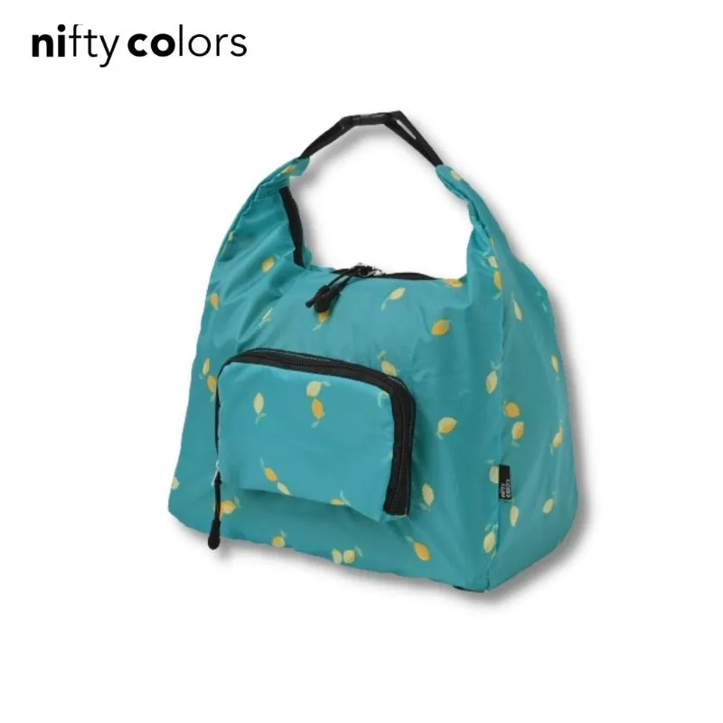 Two-Way Crossbody Bag - Green & Lemon Pattern