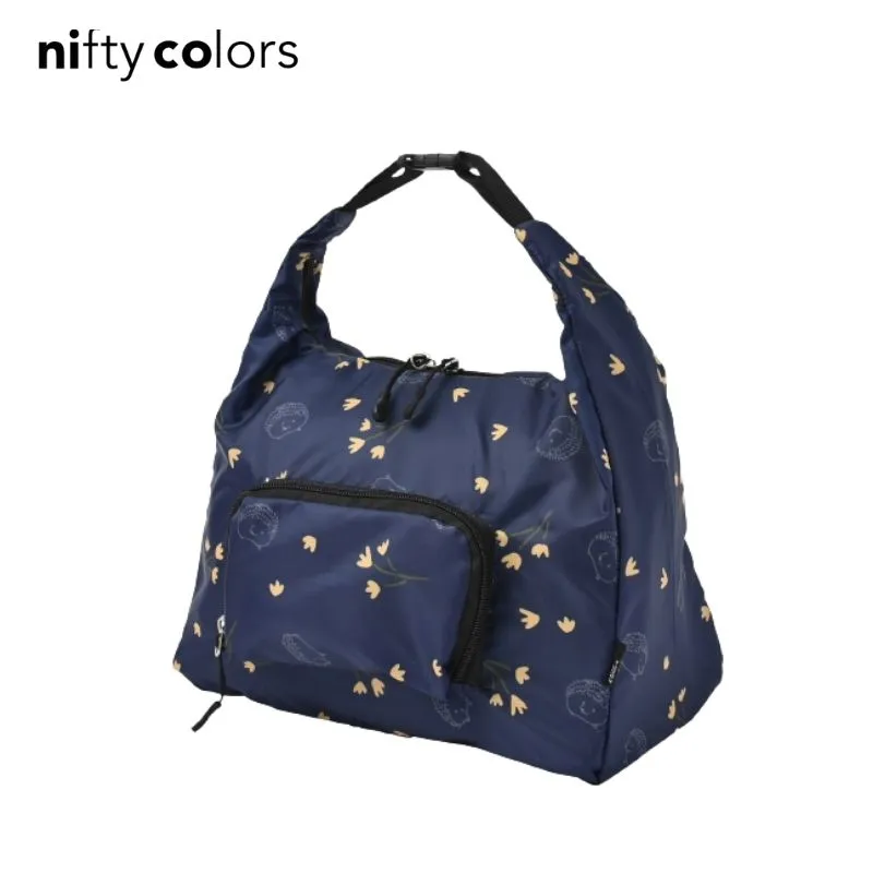 Two-Way Crossbody Bag - Navy & Hedgehog Pattern