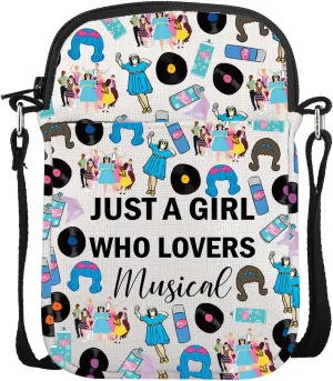 UJIMS HairS Fans Crossbody Bag HSpray Musical Merch Theatre Musical Lover Gift HairS Musical Inspired Gifts