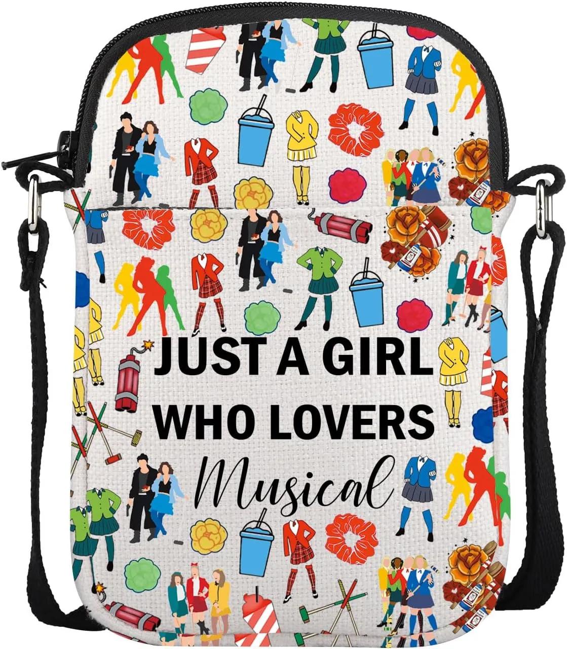 UJIMS Musical Inspired Gifts Musical Crossbody Bag Fans Gift Theater Lover Gift