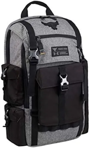 Under Armour Project Rock Bag Gray UA Regiment Laptop Backpack