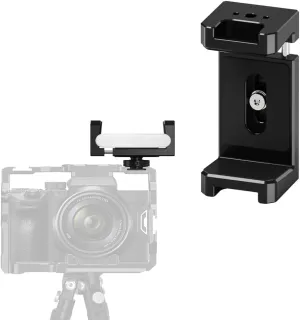 Universal Power Bank Holder with Cold Shoe Mount, 51.5~86mm Adjustable Powerbank Clamp Mount, Phone Holder Clip for Camera Cage Phone Accessory (Type 1)