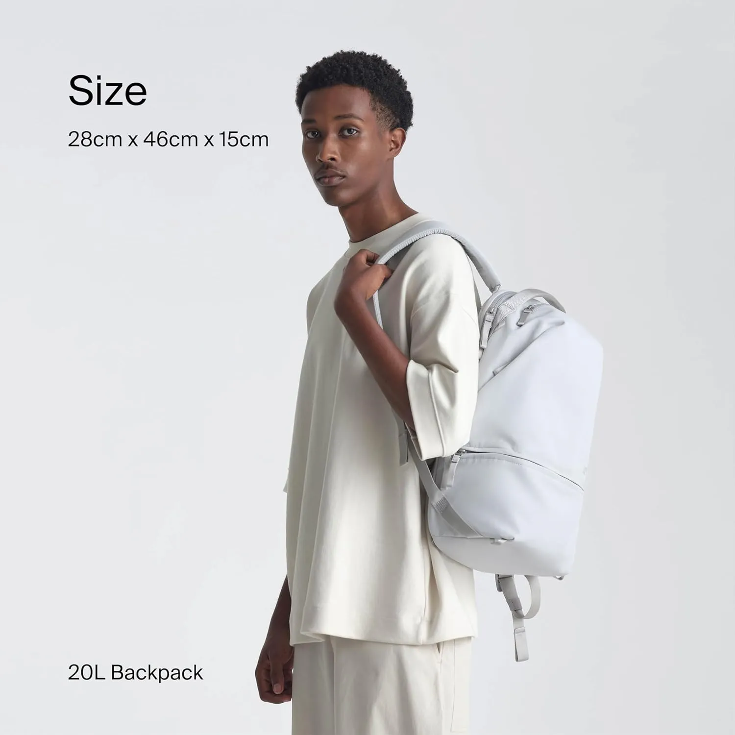 Urth Arkose 20L Modular Camera & Laptop Backpack - Water Resistant, Anti-Theft, Recycled Bag for DSLR, 13-16 Inch Laptop in Ash Grey