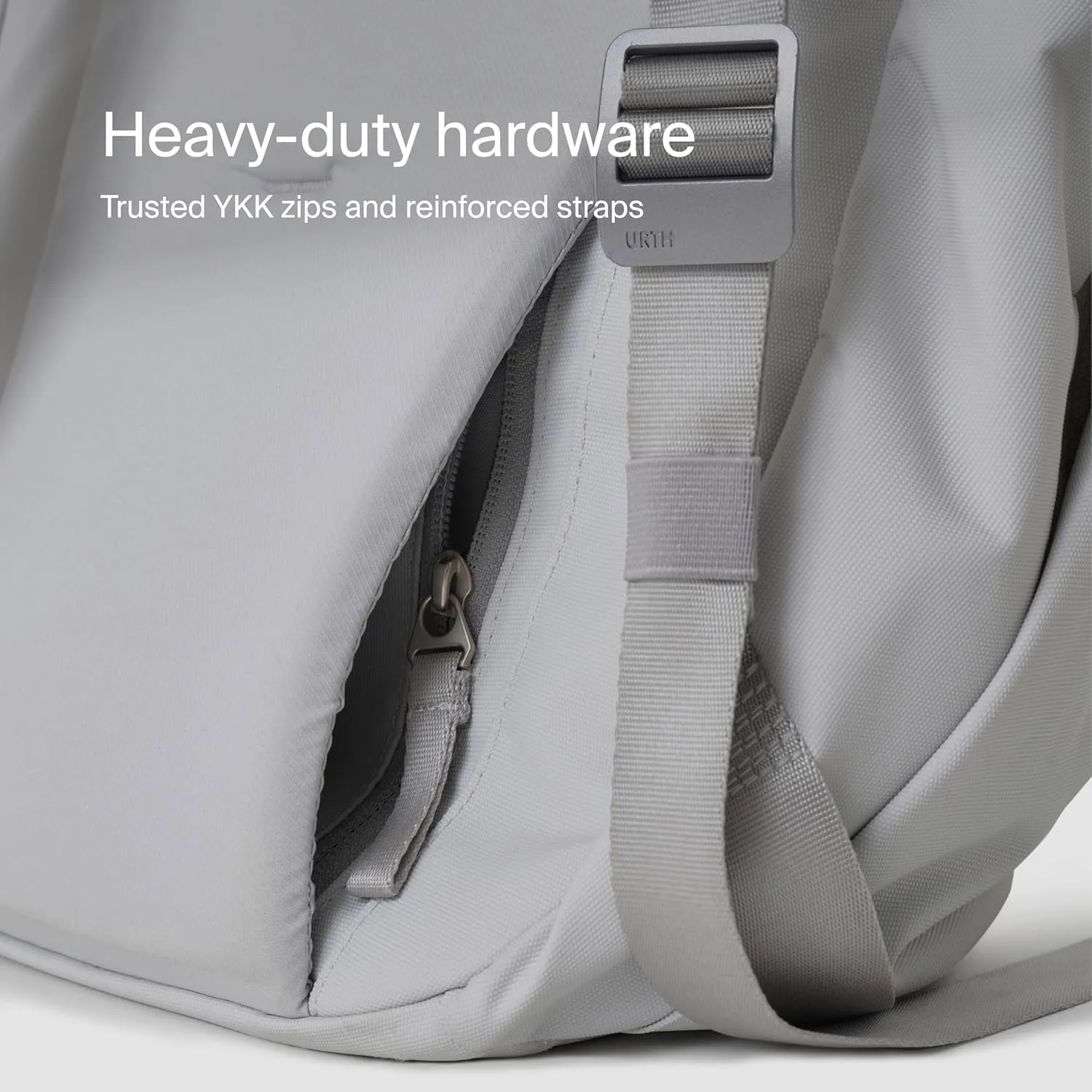 Urth Arkose 20L Modular Camera & Laptop Backpack - Water Resistant, Anti-Theft, Recycled Bag for DSLR, 13-16 Inch Laptop in Ash Grey
