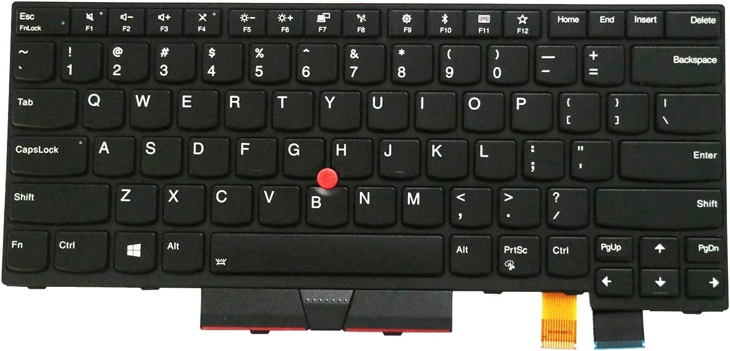 US Layout Replacement Keyboard for Lenovo ThinkPad T470 T480 (NO for T470s T470p T480s T480p) Laptop (Backlit)
