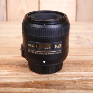 Used Nikon AF-S Micro 40mm F2.8 G Lens
