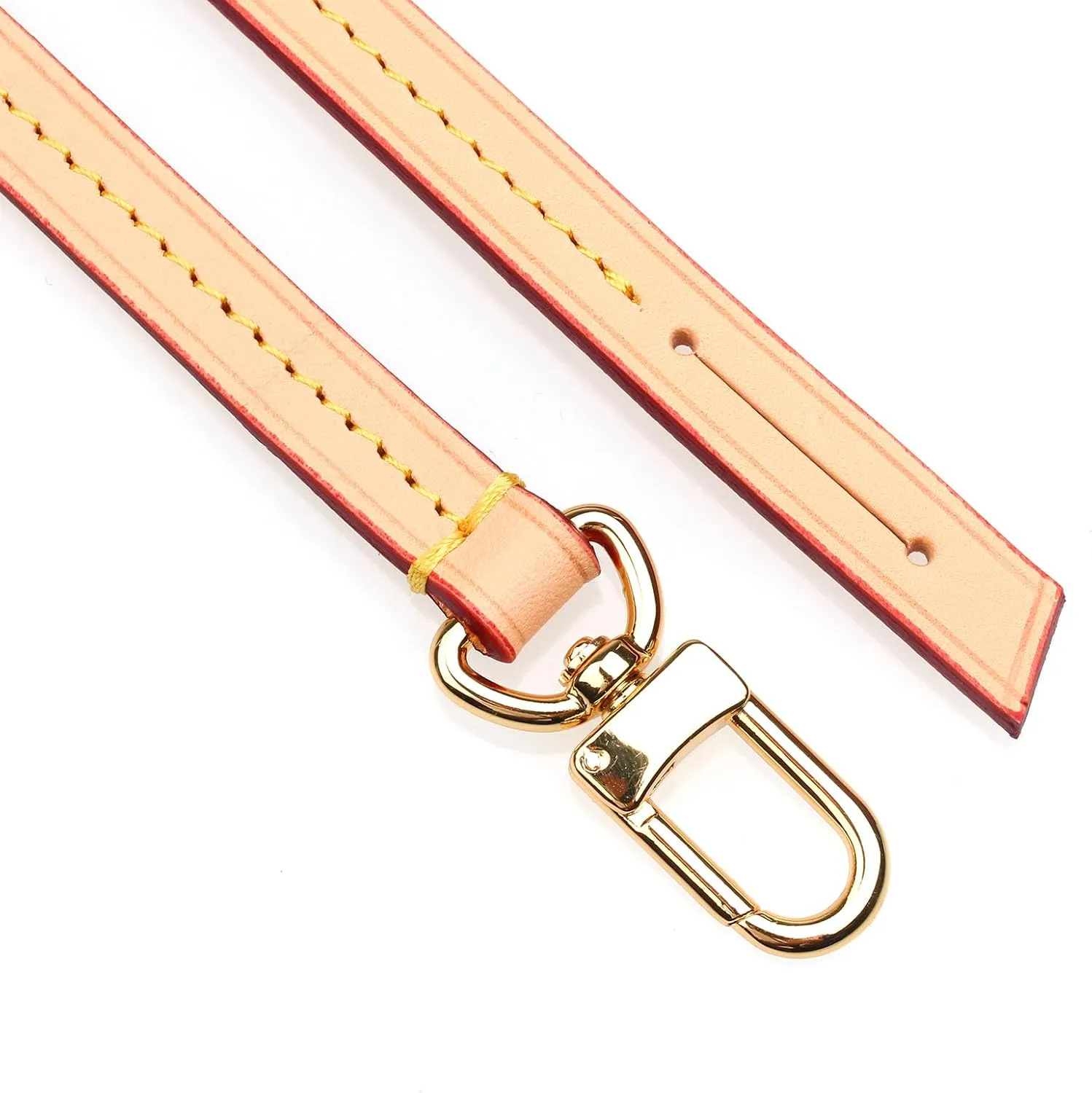 Vachetta Leather Strap Replacement Crossbody Handbag Shoulder Purse Strap for Speedy Bags(Width:0.39in,Length:41in,Single Buckle)