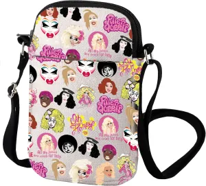 VAMSII Drag Race Inspired Crossbody Bag Drag Queen Fans Gift Small Sling Bag For Women