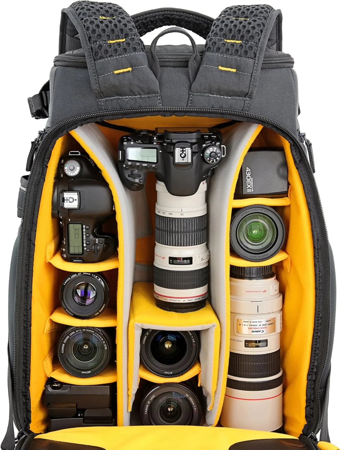 VANGUARD Alta Sky 53 Camera Backpack for Sony, Nikon, Canon, DSLR, Drones, Gray