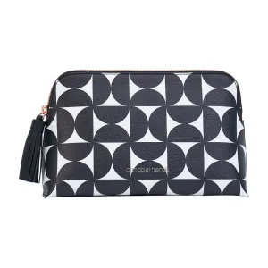Vanity  Bag -Black & White Geometric - ( M )
