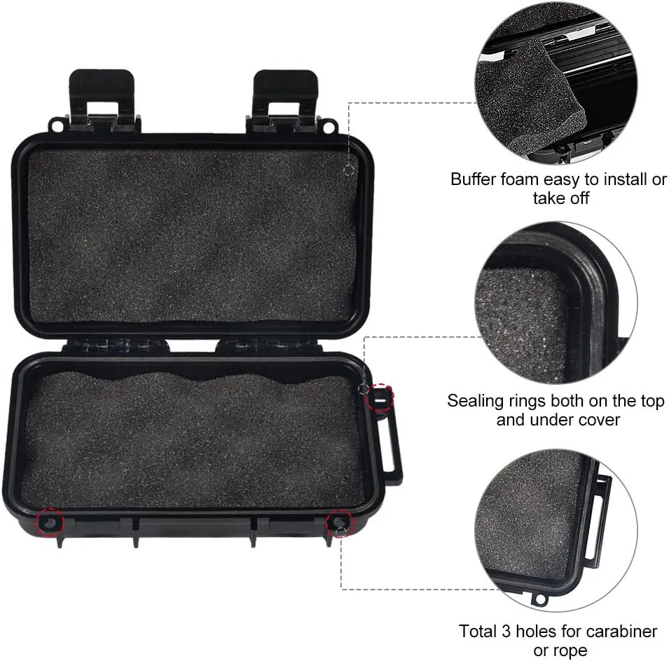 VGEBY1 Dry Storage Box, Watertight Case, Outdoor Products for Fishing Camping