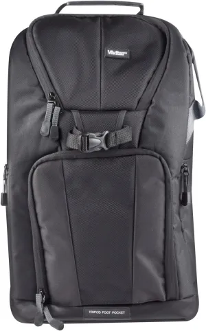 Vivitar DKS-25 Photo SLR Camera Laptop Sling Backpack - Large, Black