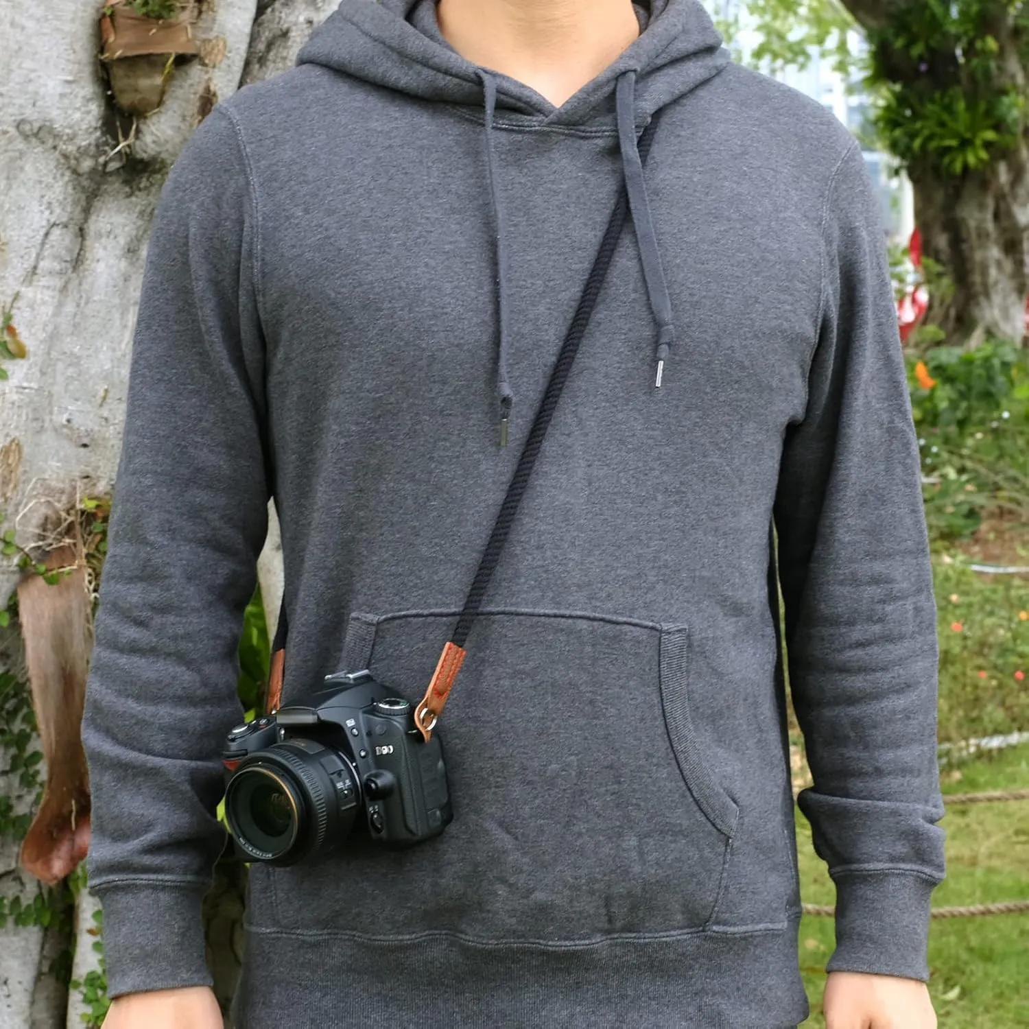 VKO Camera Strap,Soft Rope Camera Neck Strap, Shoulder Strap for DSLR SLR Mirrorless Camera with Round Hole Interface 100cm