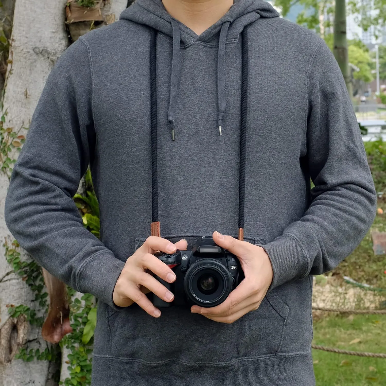 VKO Camera Strap,Soft Rope Camera Neck Strap, Shoulder Strap for DSLR SLR Mirrorless Camera with Round Hole Interface 100cm