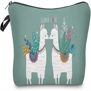 Water Resistant Cute Small Makeup Bag Nice Printing Cosmetic Bags Travelling C