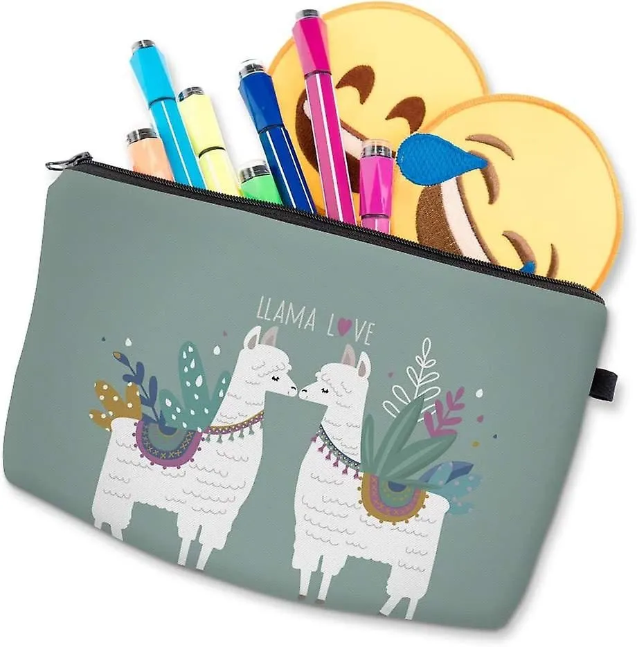 Water Resistant Cute Small Makeup Bag Nice Printing Cosmetic Bags Travelling C